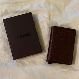SECRID Brown Leather Wallet